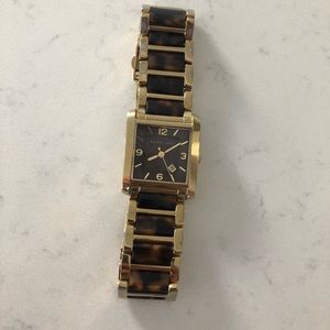 Michael Kors tortoise shell and gold watch